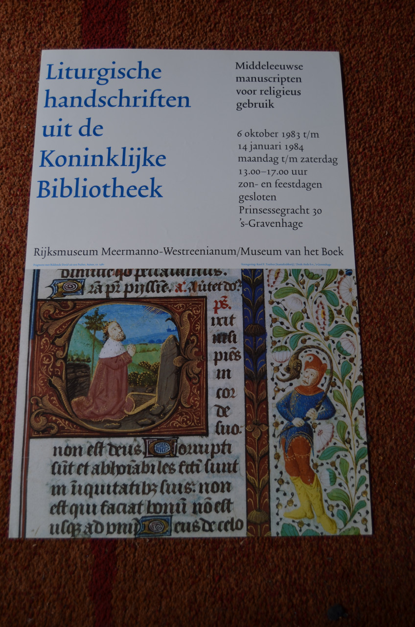 Museumtentoonstellingen op een poster Meermanno Den Haag