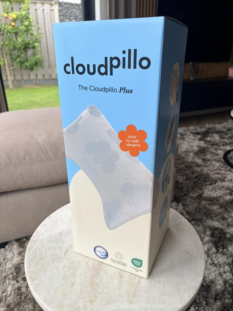 Nieuwe Cloudpillo Plus hoofdkussen voor zijslapers (ongebruikt)
