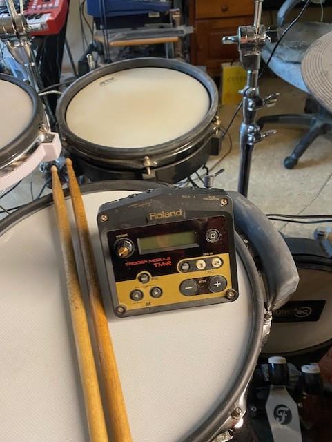 ROLAND TM-2 Trigger Module + Drum-Tec Trigger Tube