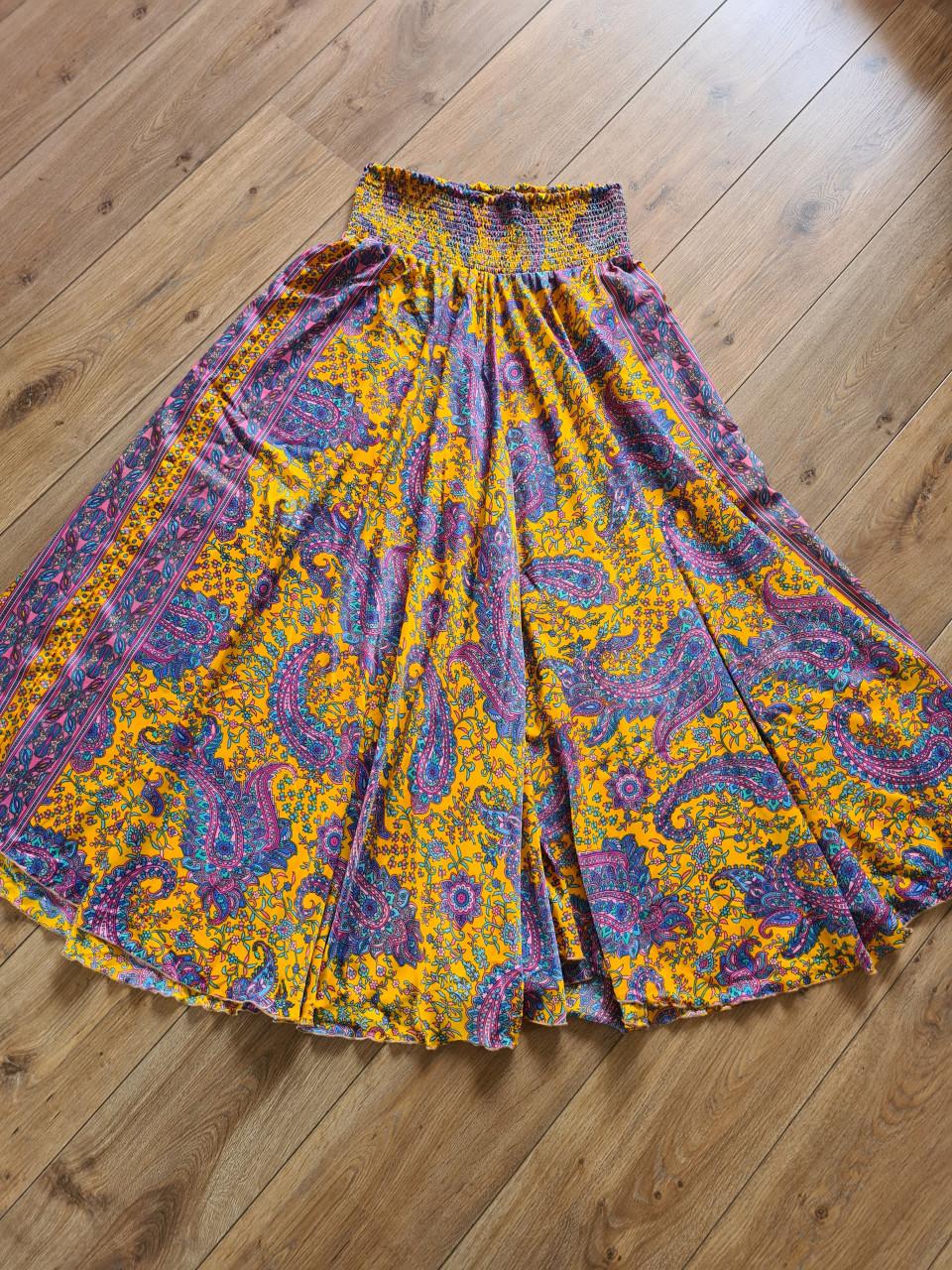 Kleurrijke maxi-rok in Bohemien-Ibiza stijl mt S - XL