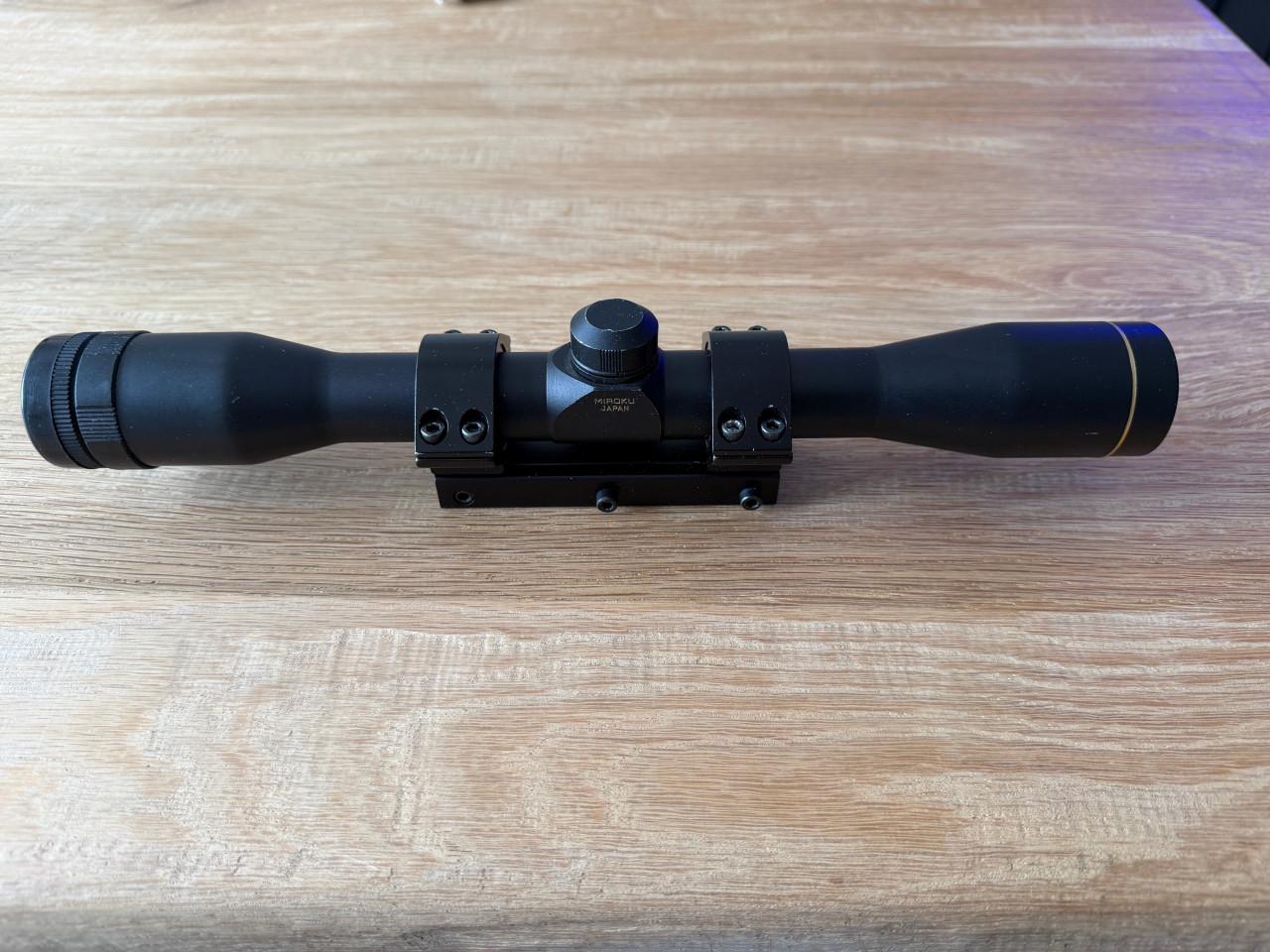 Richtkijker Miroku 4 x 32 incl. beschermkapjes en montage