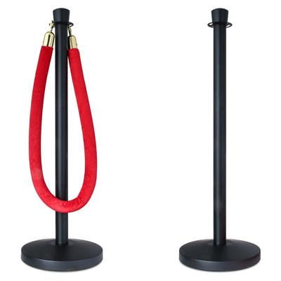 Afzetpalen met touw of trekband