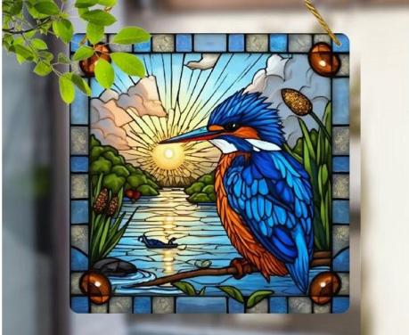 Raamhanger  ijsvogel