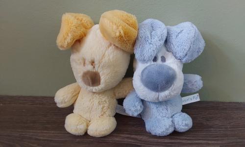 Setje originele knuffels Woezel en Pip