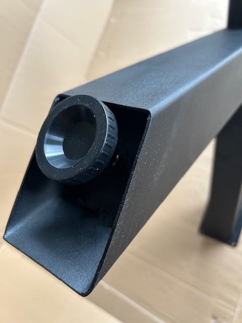 Zwart stalen matrix tafelpoten (2x)