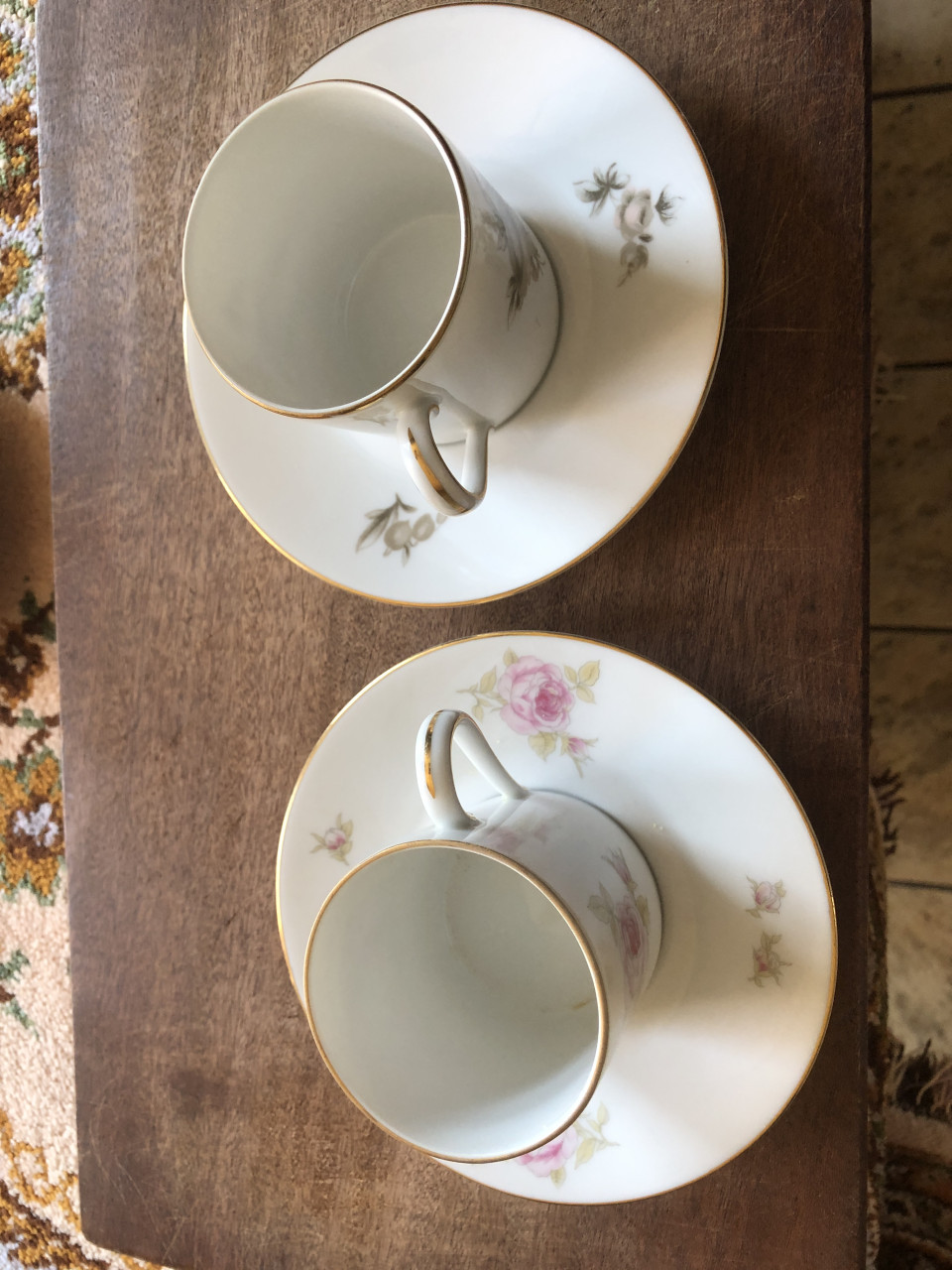 4 Porceleinen Rosenthal Germany kop en schotels samen voor 5 eur