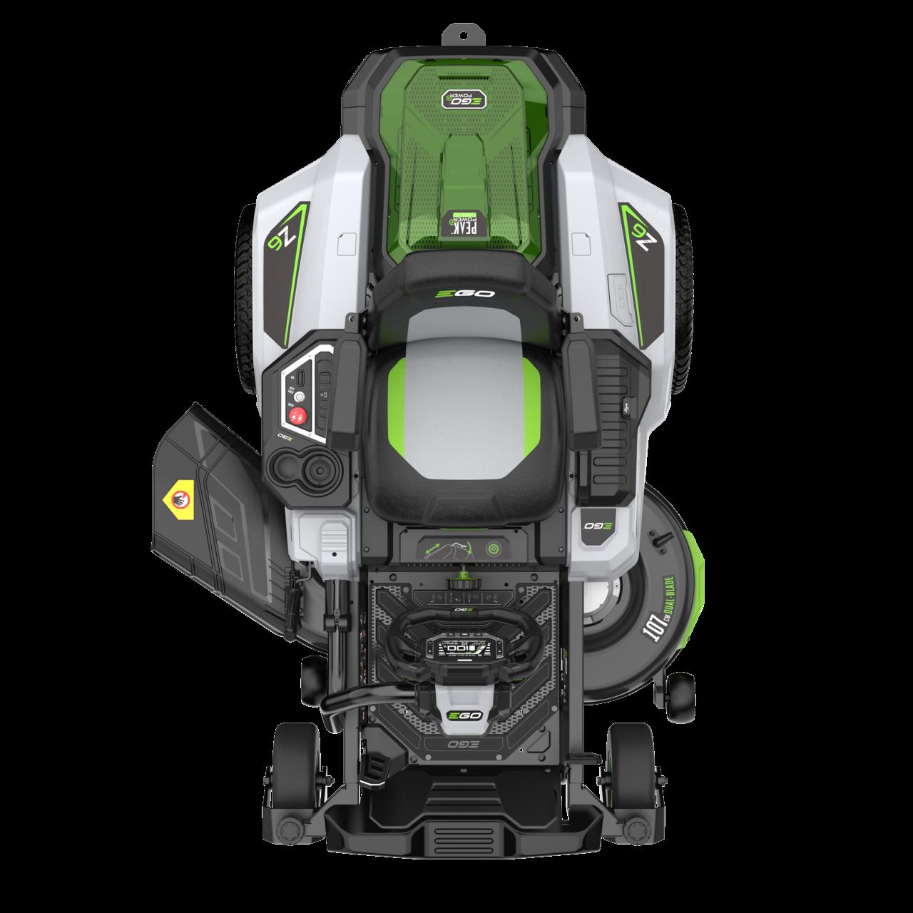 EGO zero turn zitmaaier 107cm met stuur