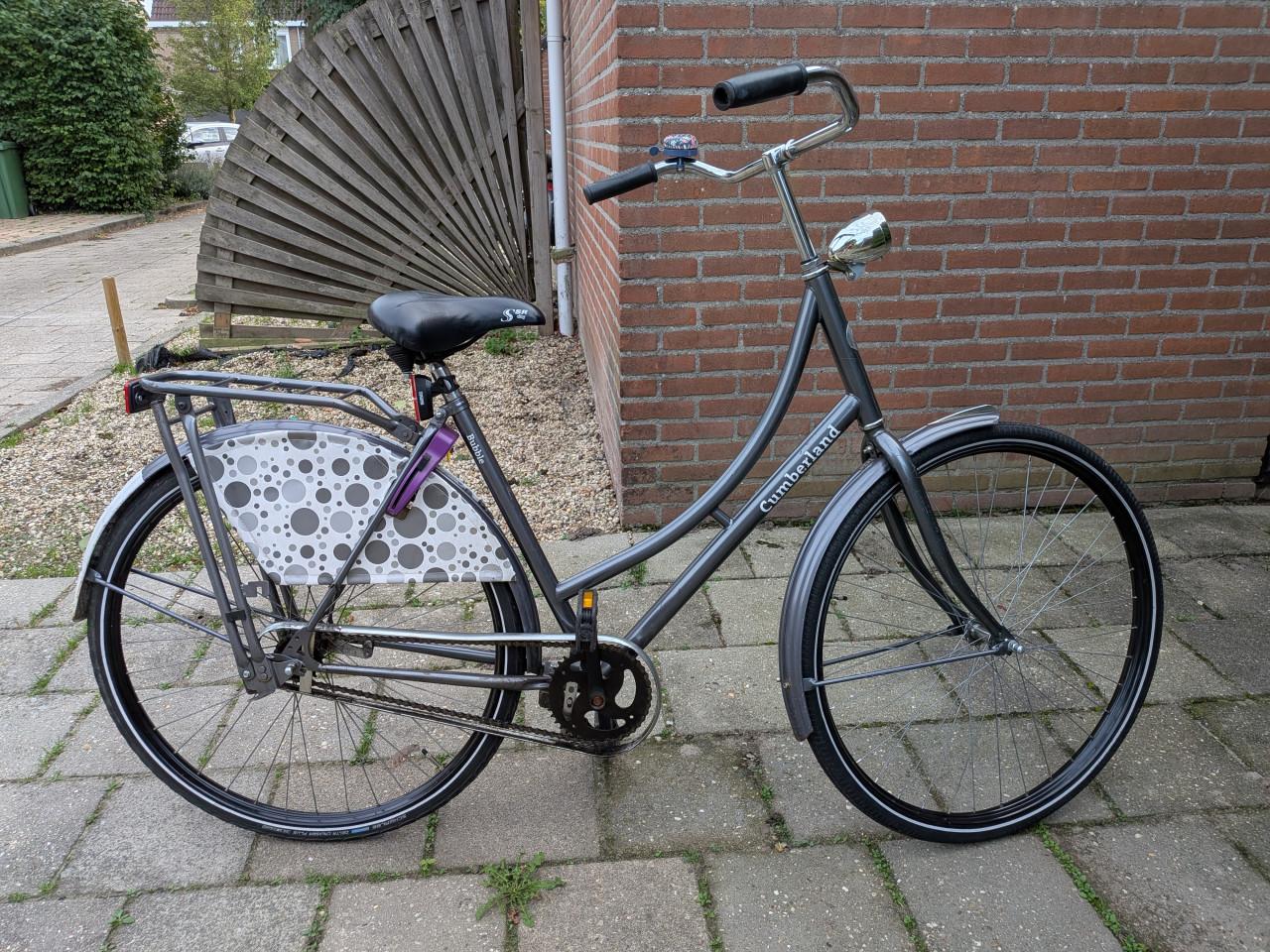 Goed werkende damesfiets met terugtraprem