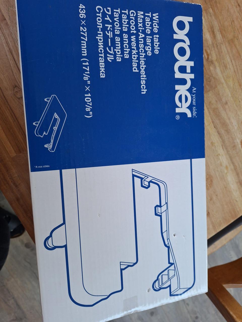 Brother naaimachine groot werkblad