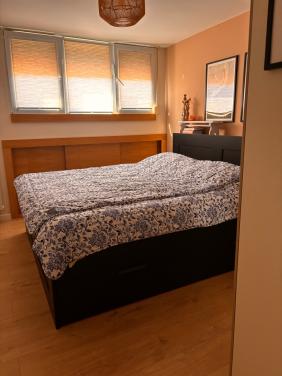 Ikea bed brimnes, zwart, 180x200!