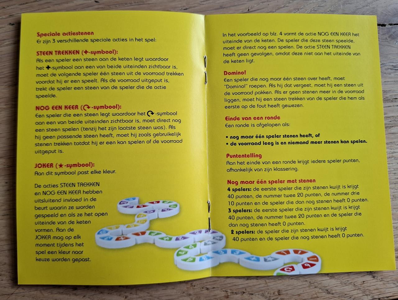 Vier spelletjes, resp. voor vanaf  6, 7, 9 jaar; 2 of meer spelers