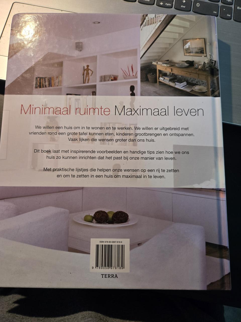 Boek: Hardcover exemplaar Minimaal ruimte, maximaal leven 2007