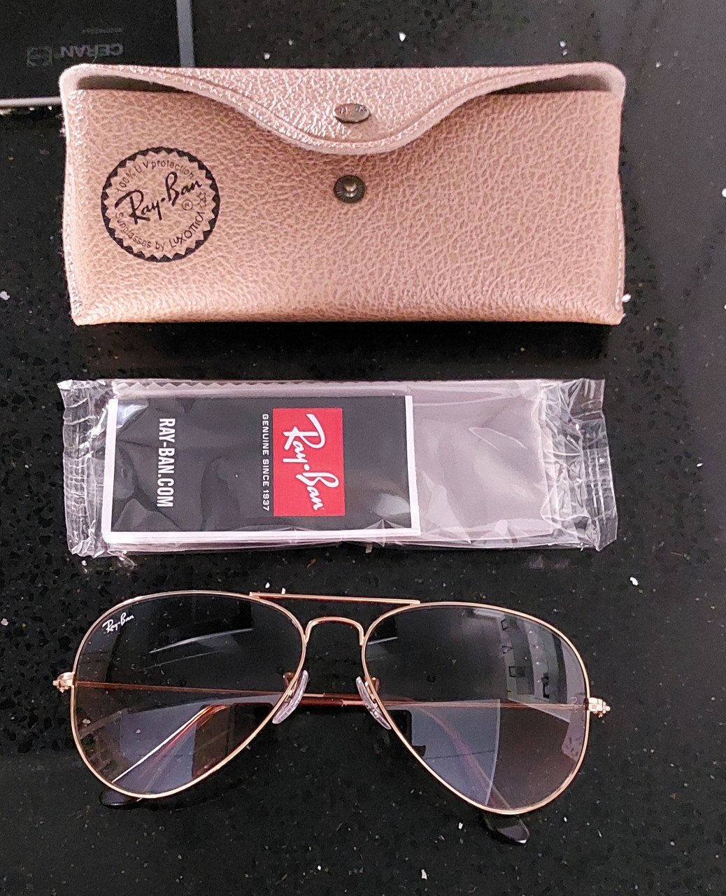 Ray-ban zonnebril bruin degrade nooit gedragen