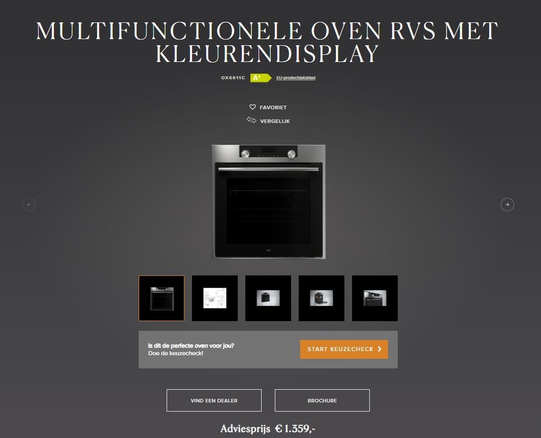 ATAG Multifunctionele oven RVS