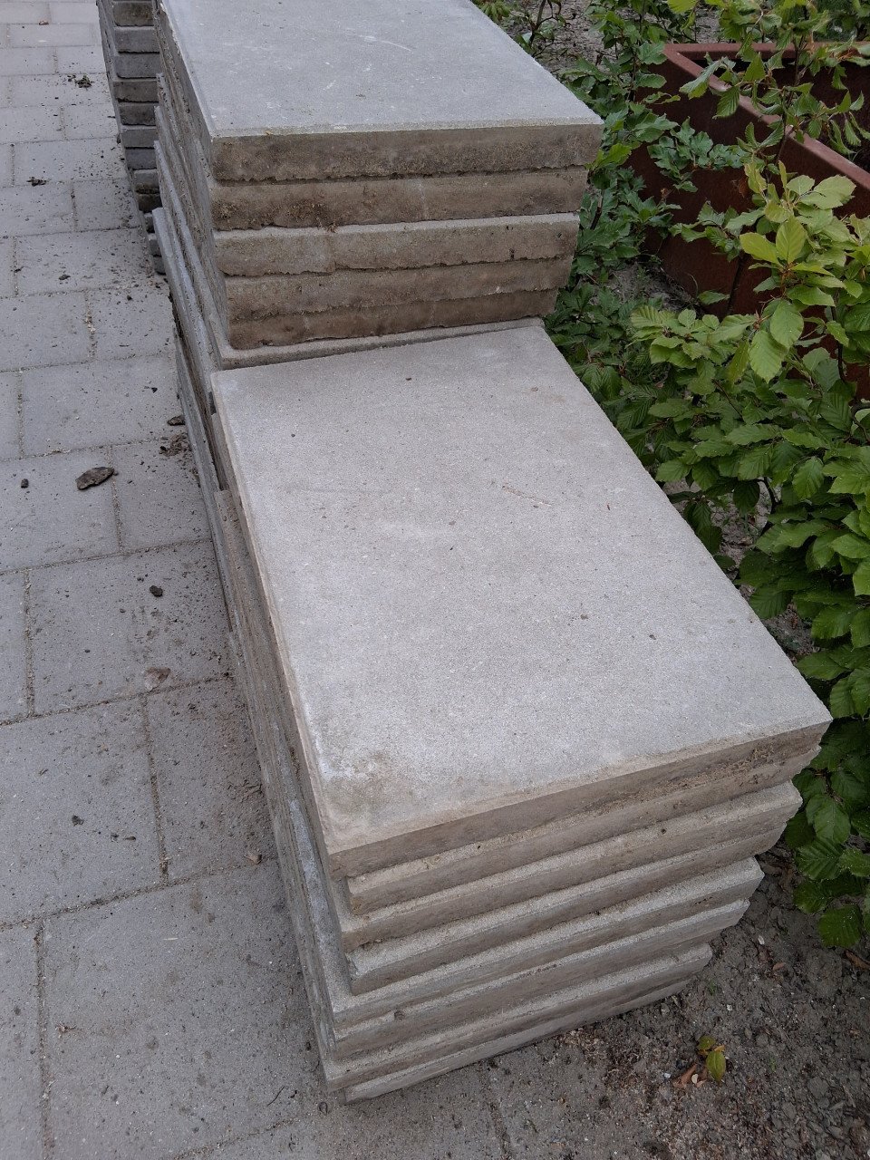 Grijze betontegels 60 x 40 x 5 cm