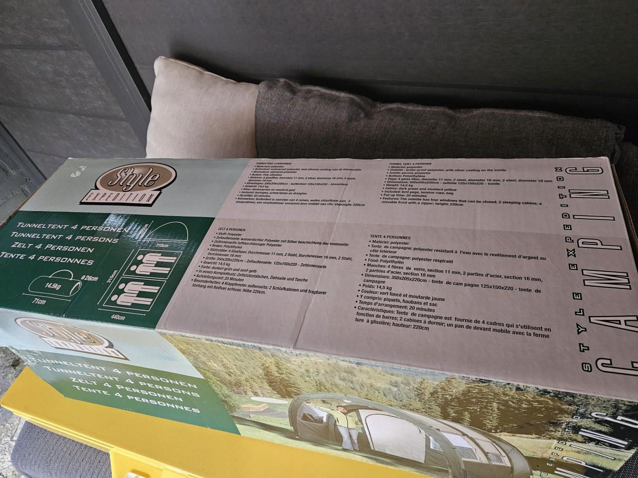 Style Expedition outdoor Tunneltent 4 Personen - Zgan in doos