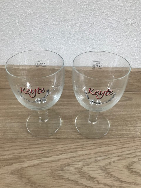 Set van twee bierglazen Keyte (nieuw)