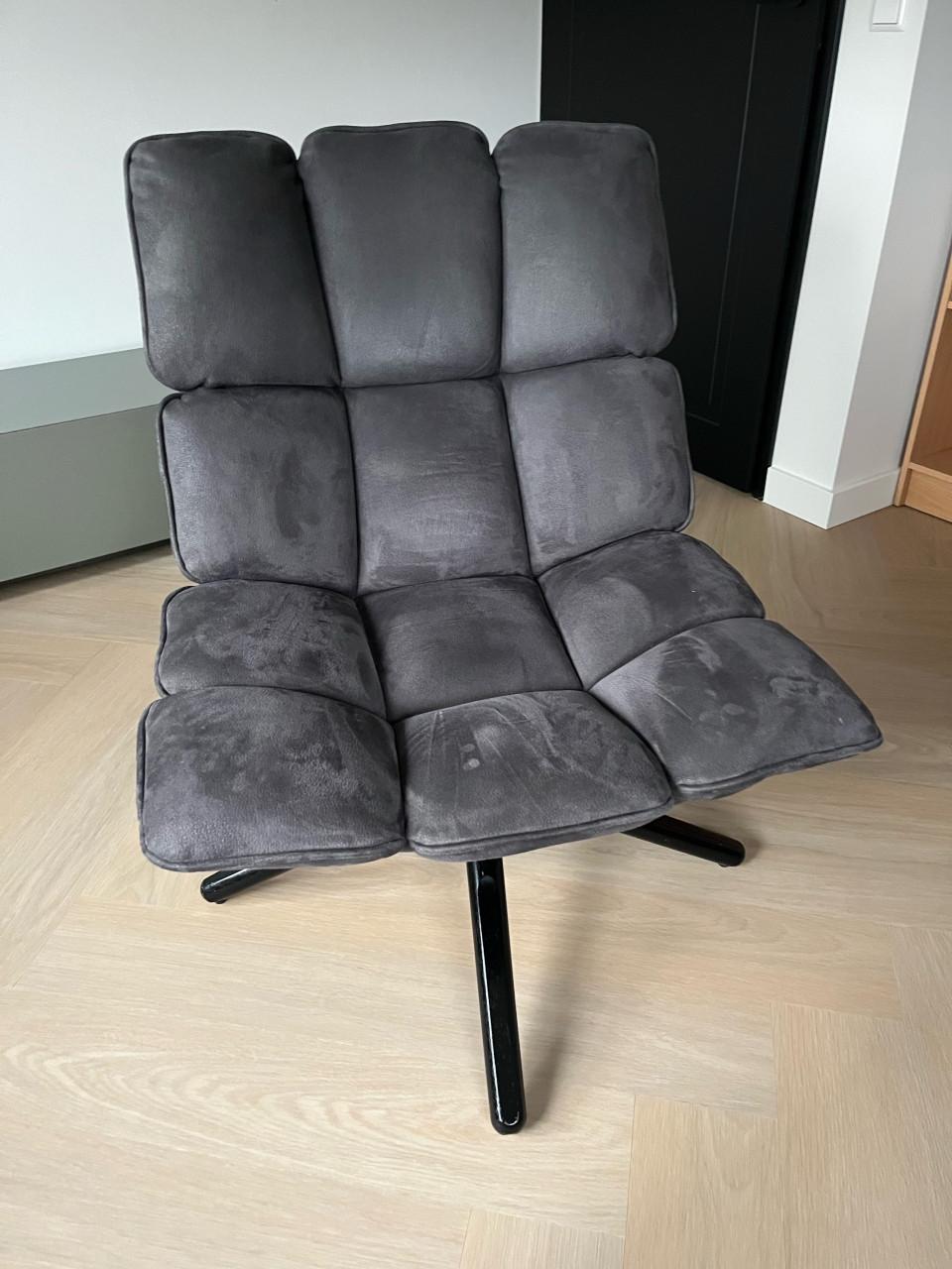 Fauteuil grijs draaistoel