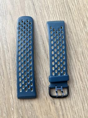 Origineel Fitbit versa 4 bandje (S) - jeans blauw en extra