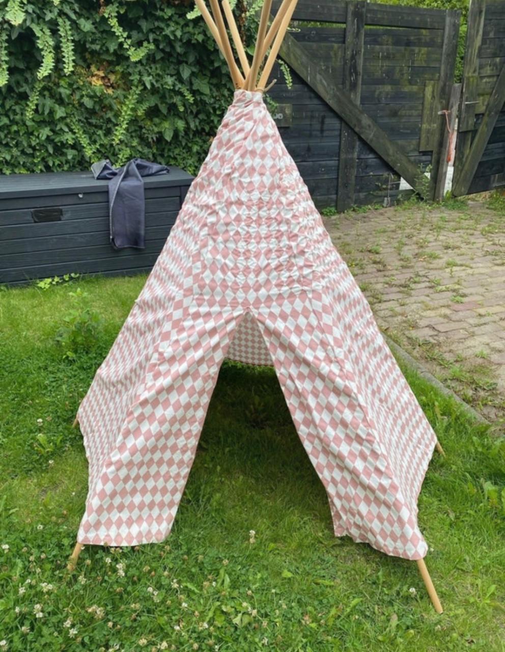 Nobodinoz tipi tent oud roze wit