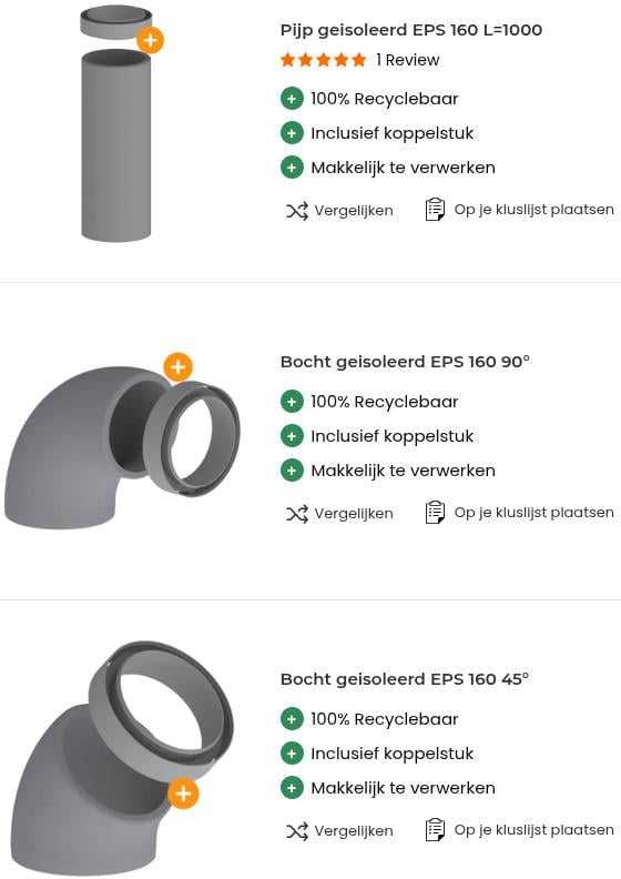 Ubbink geïsoleerde dakdoorvoer 160