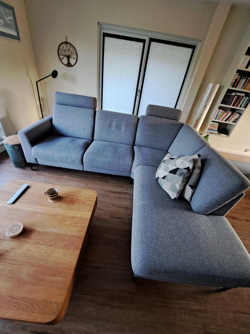 Hoekbank met relax zitting