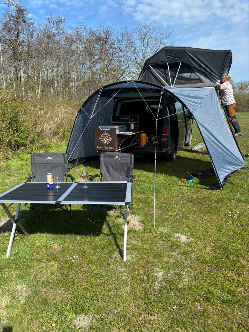 VW Transporter T5.1 Caravelle L2 DC Camper/Dayvan - Daktent + keuken