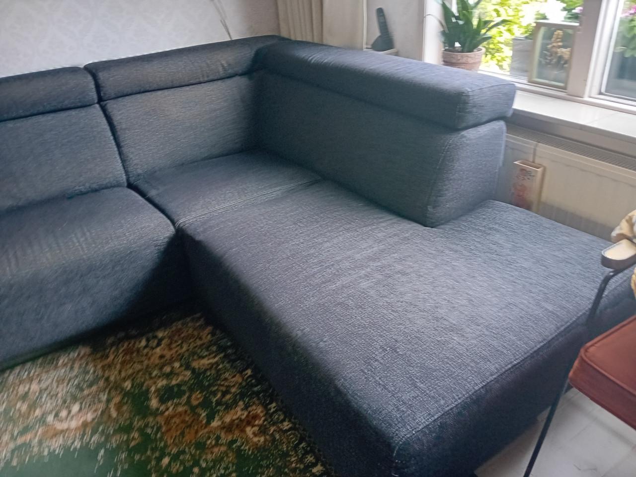 Hoekbank antraciet GRATIS