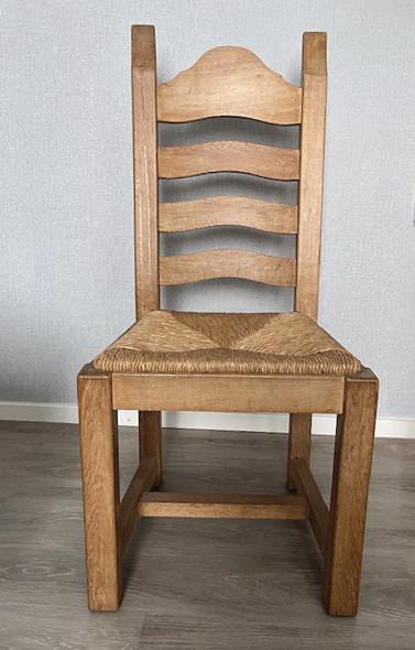 Zes Eikenhouten stoelen
