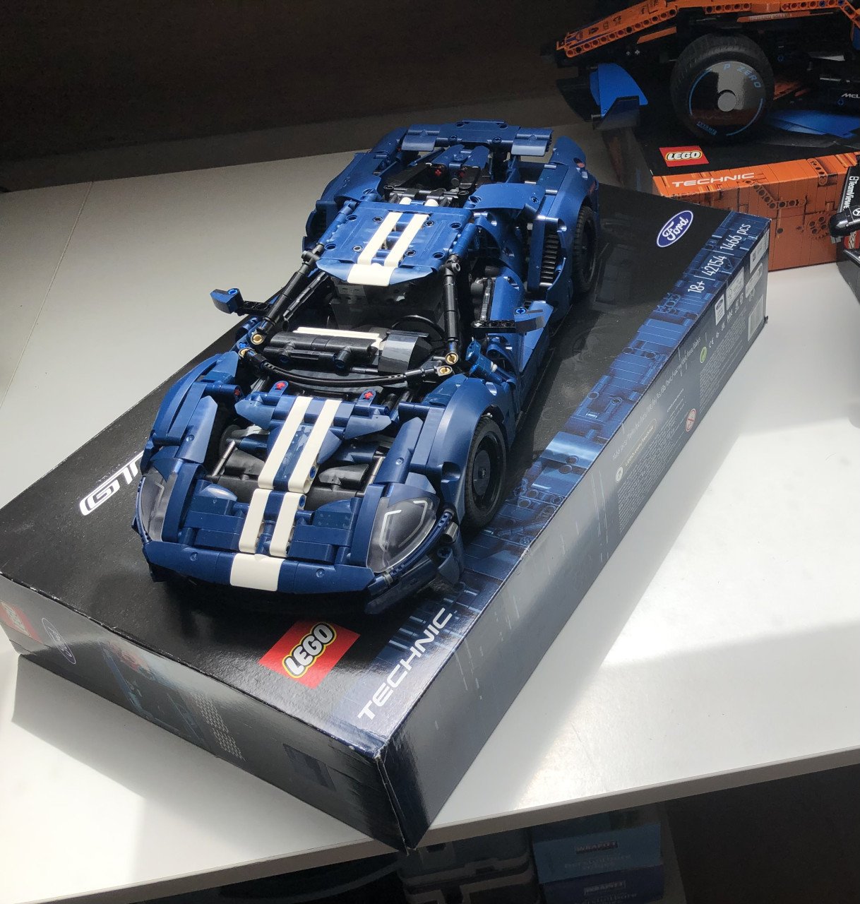 Lego Technic set Ford GT, 42154, nieuwstaat, 1x gebouwd, niet mee gespeeld.