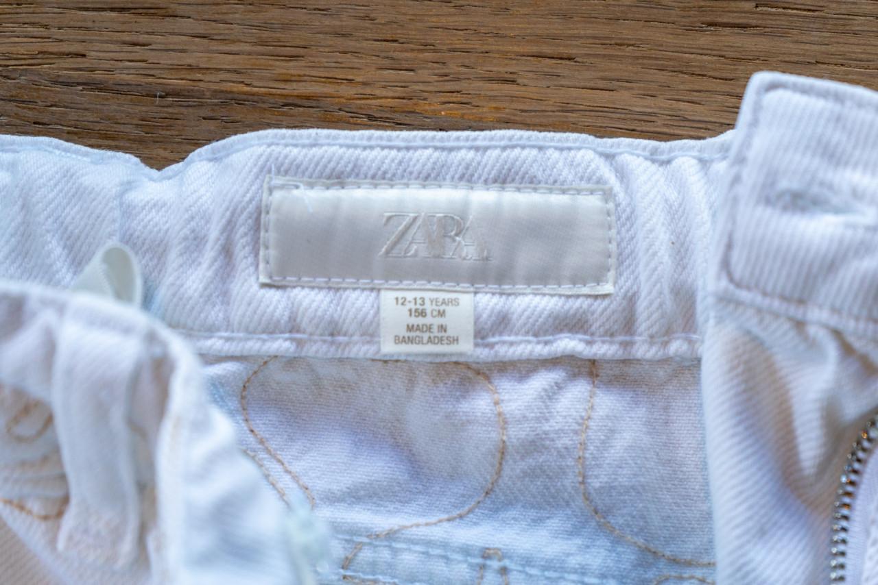 Witte broekrok van Zara, maat 156, 12-13jr