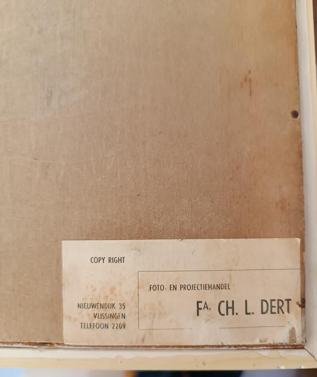 Vintage foto Vissershaven Vlissingen door Ch.L. Dert