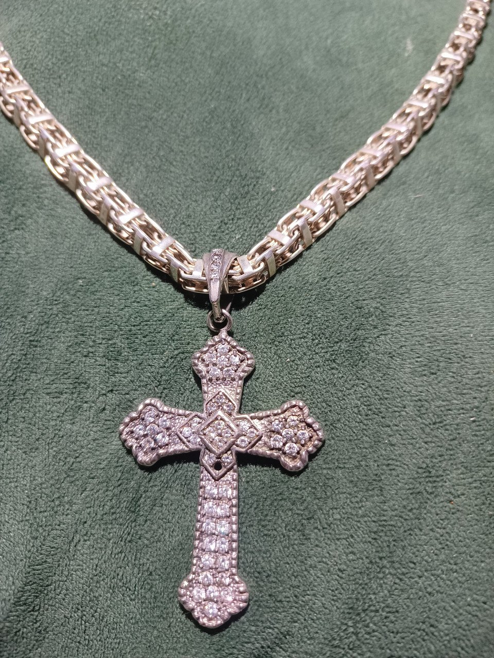 925 sterling zilveren Magnum ketting bijna 1cm breed