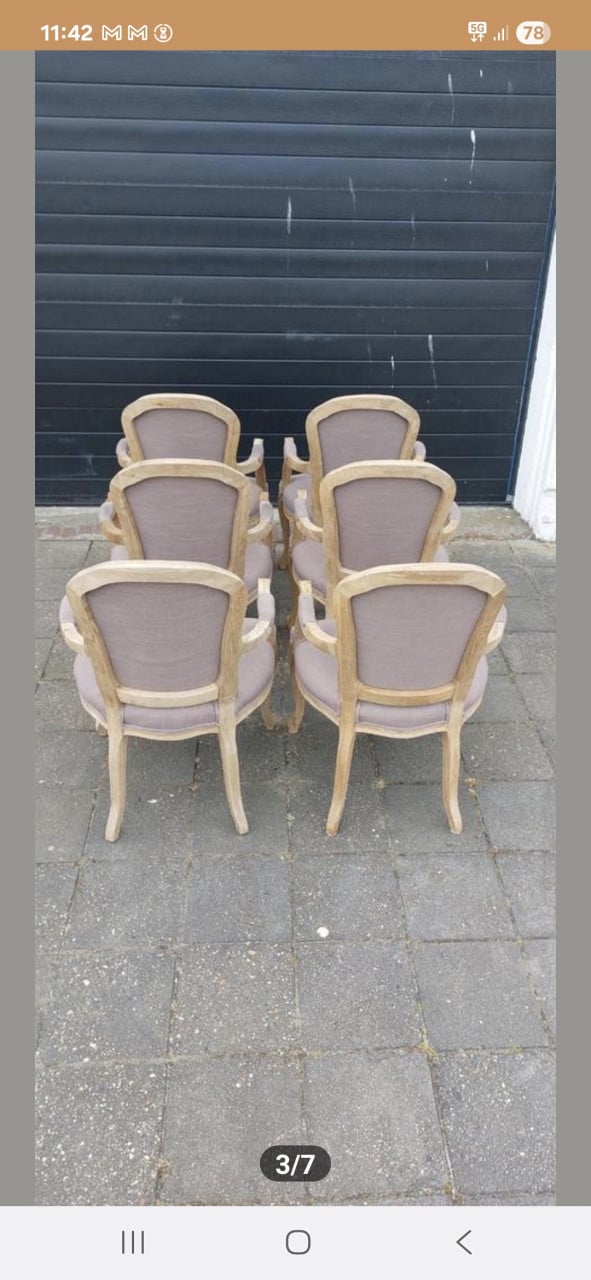 Baroc eetkamer stoelen