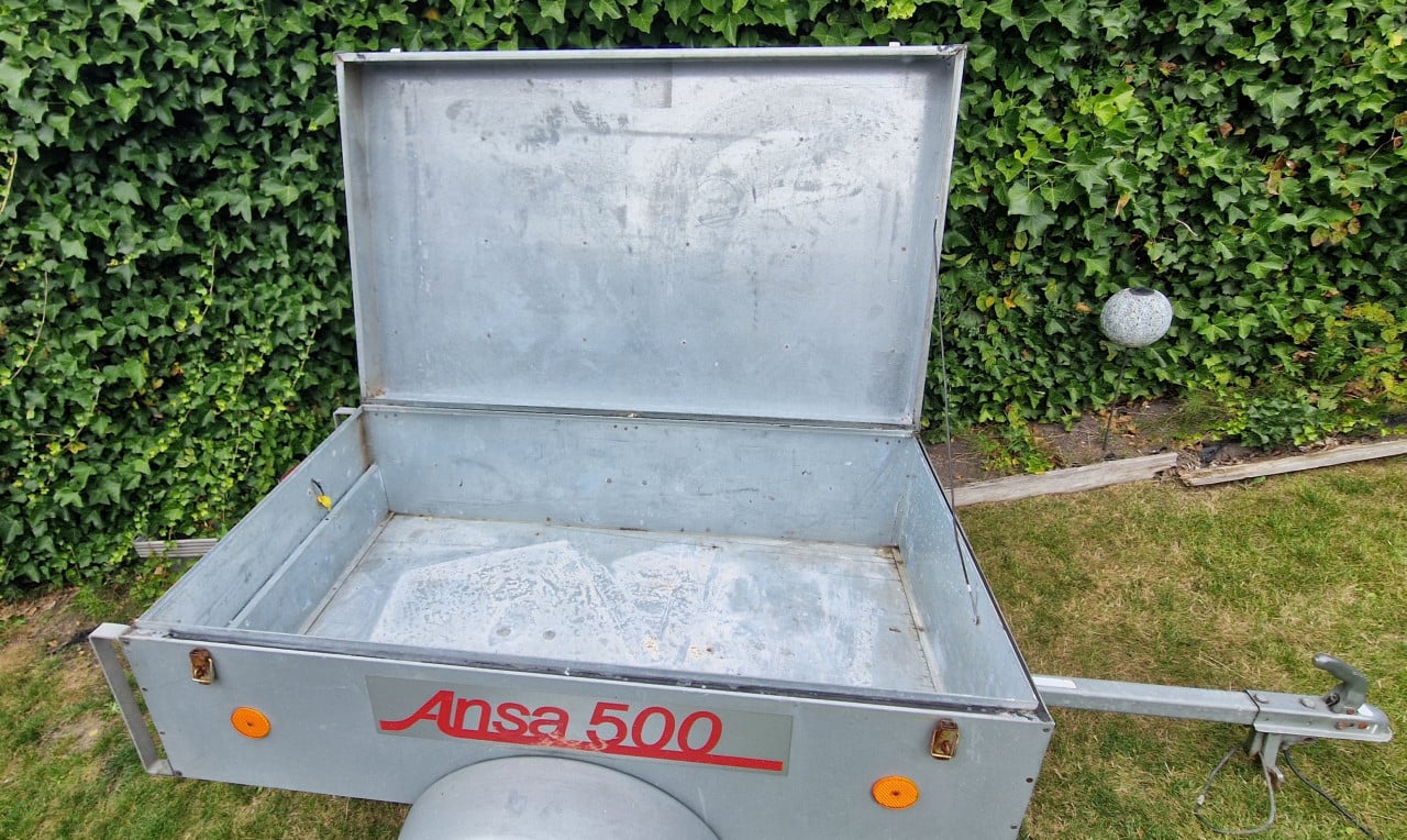 Anssems 500 bagagewagen met stevig draagrek + ledverlichting + staanbeugels