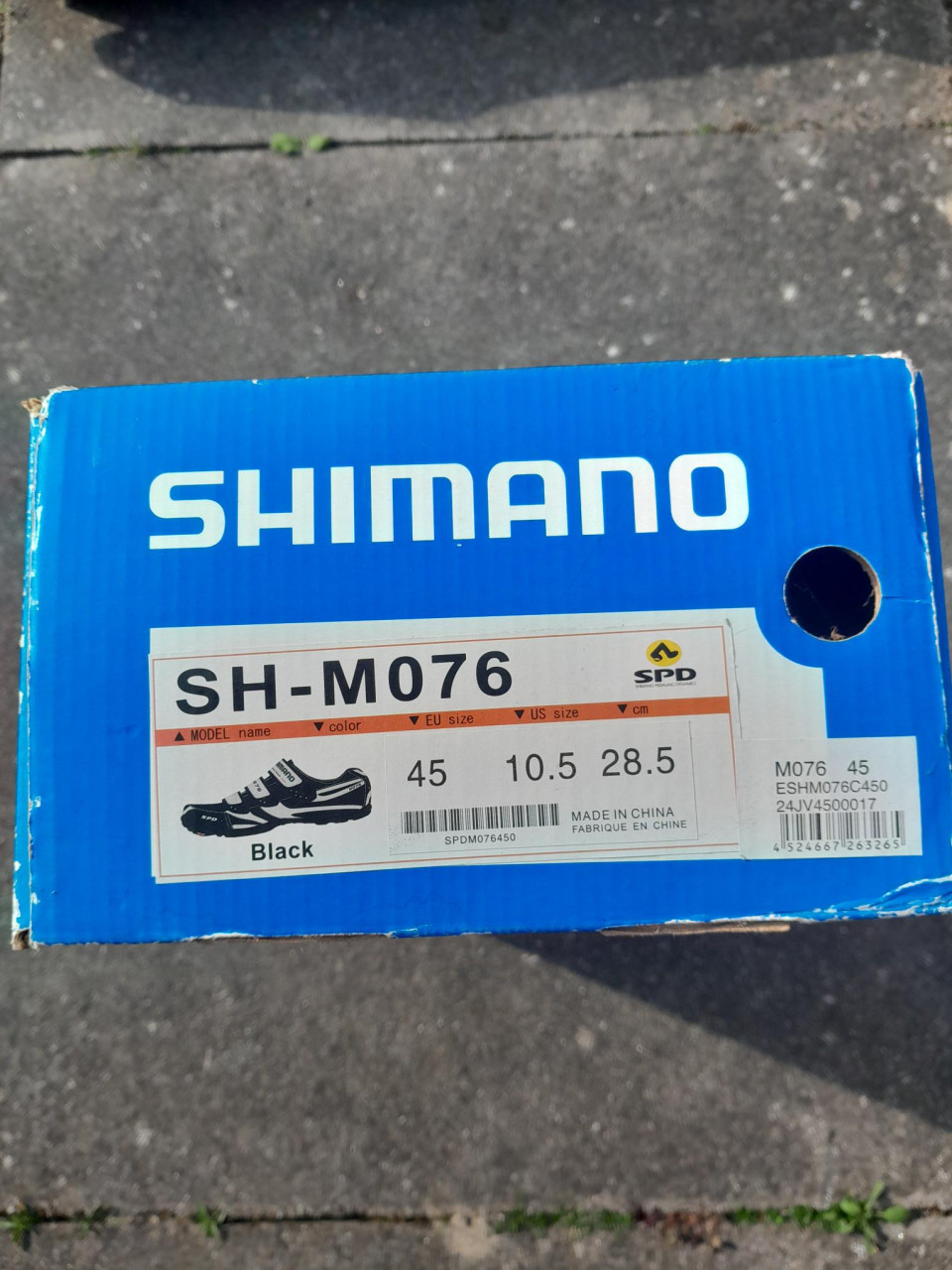 Shimano fietsschoenen SH-M076, maat 45