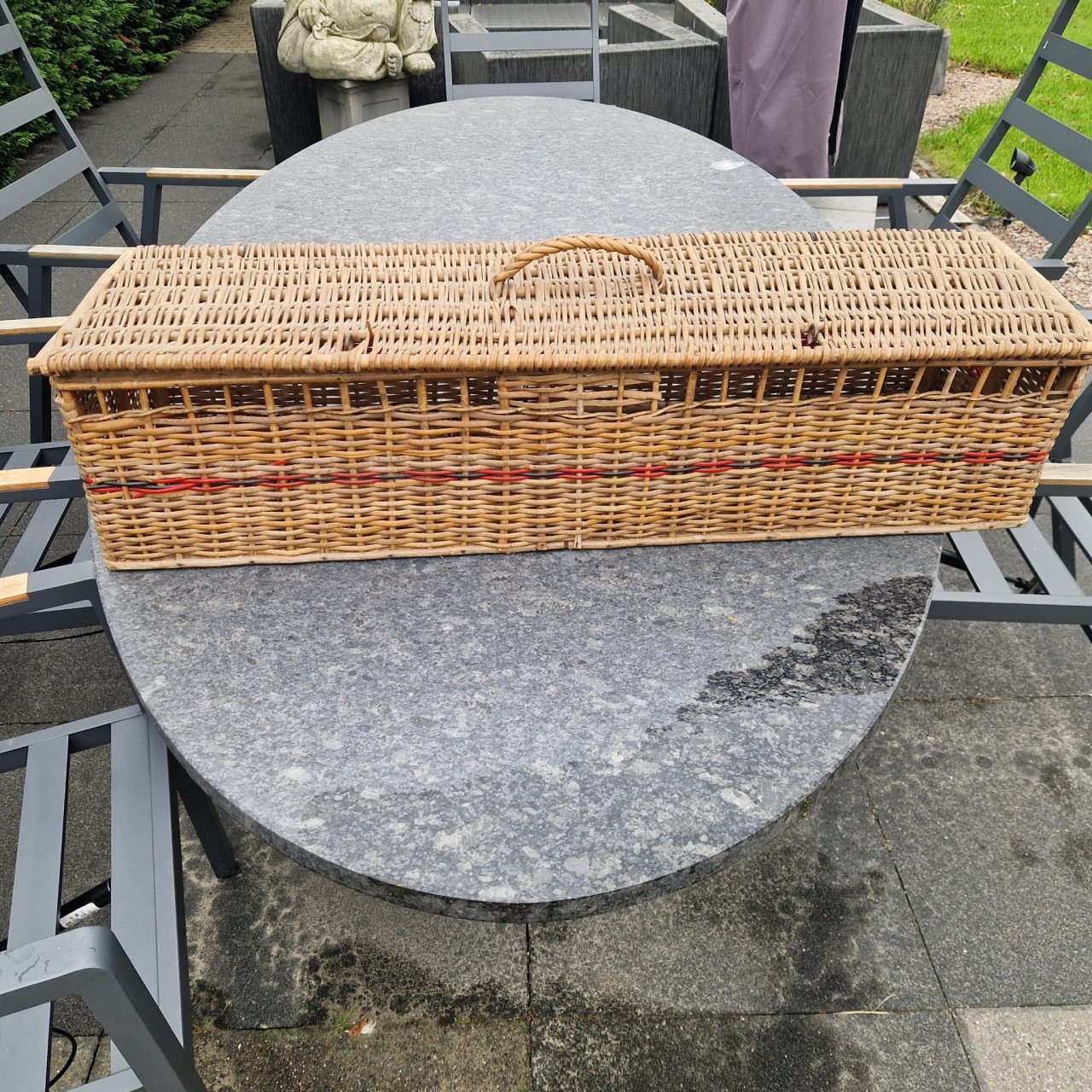 Vintage duiven vervoer mand