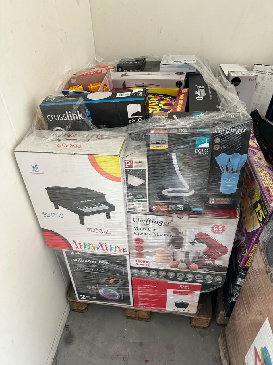 Mixpaletten met nieuwe artikelen