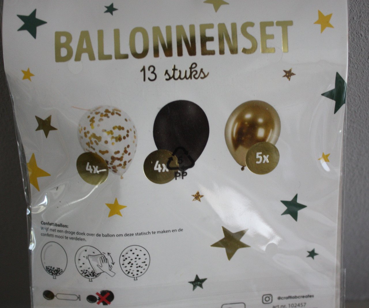 Nieuw in verpakking set ballonnen 13 stuks
