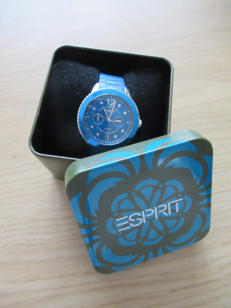 Horloge ESPRIT blue z.g.a.n. nieuwe batterij.