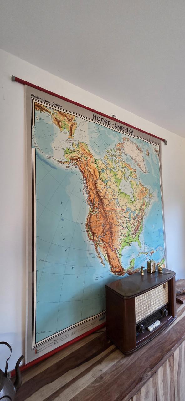 Westermann wandkaart noord-amerika