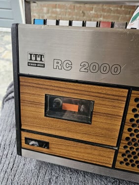 Prachtige ITT schaub-lorenz RC 2000 transistorradio met cassette...