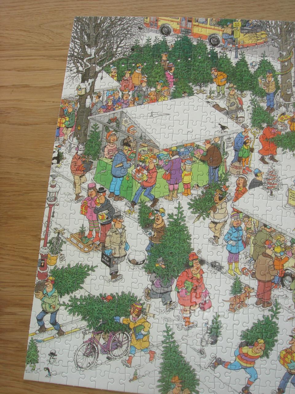 Te koop Complete Jan van Haasteren puzzel Christmas tree Market