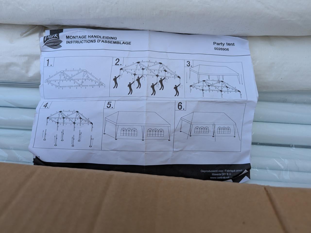 Partytent nieuw 6 x 3 meter