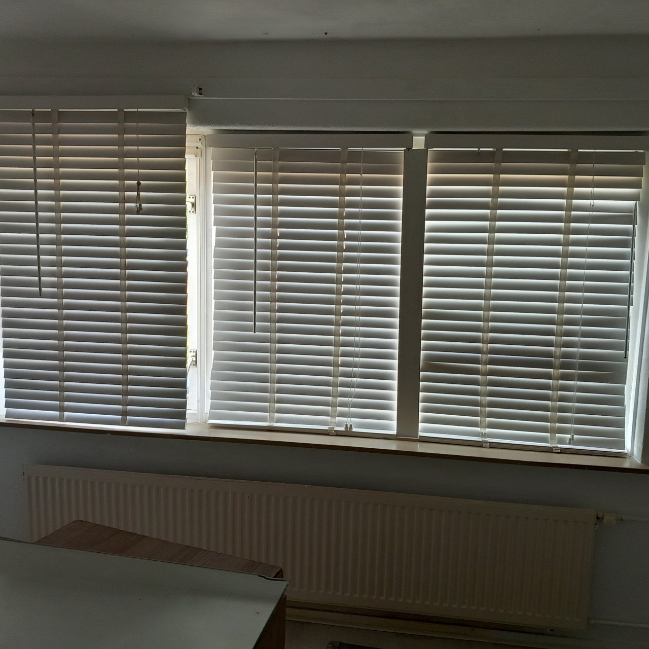 6 x houten rolgordijnen