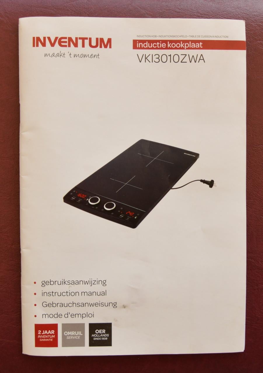 Inventum VKI3010ZWA, inductie kookplaat, 2 pits