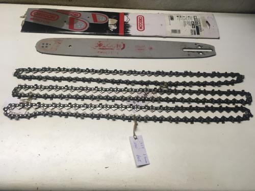 Oregon zaagblad 38cm met 3 oregon zaagkettingen in goede staat