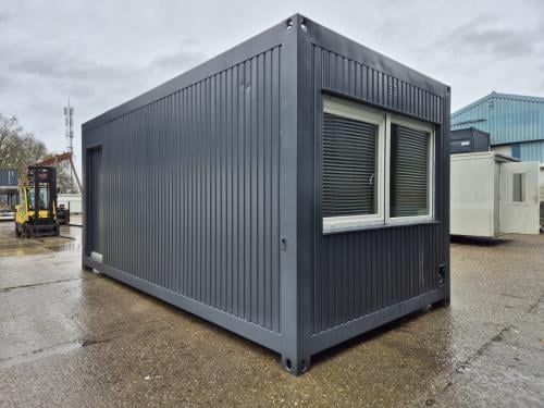 Kantoorunit / woonunit / bureelcontainer / bouwkeet 6x3m