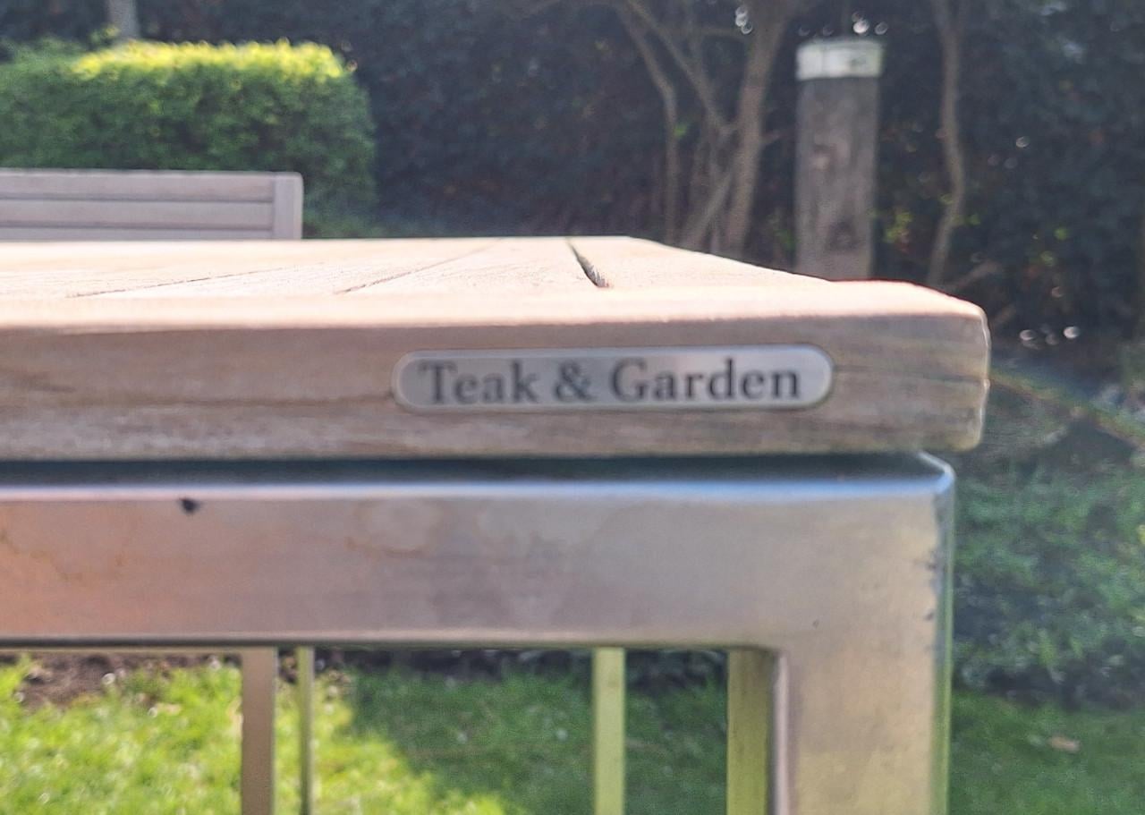 Teakhouten en rvs tuinset van TEAK &GARDEN
