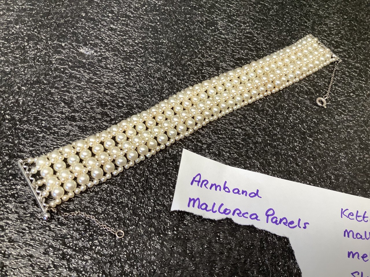 Armband en ketting van Mallorca parels.